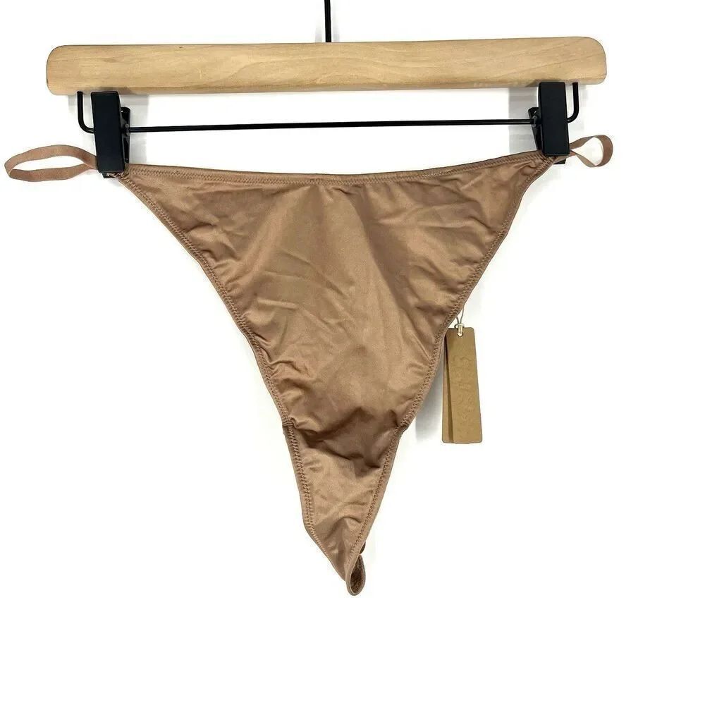 Skims Fits Everybody T String Thong Size 4X Women Dessert Clay Underwear Stretch